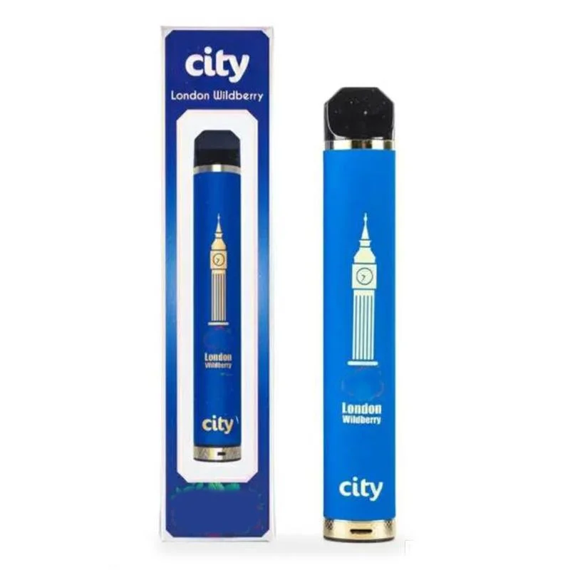 Russian Packing Vape Pen City Disposable 1600 Puffs Electronic Cigarette Device