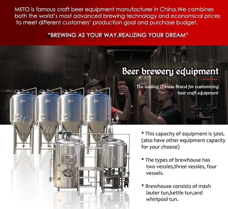 300L 500L Stainless Steel Beer Brewery Equipment for Sale